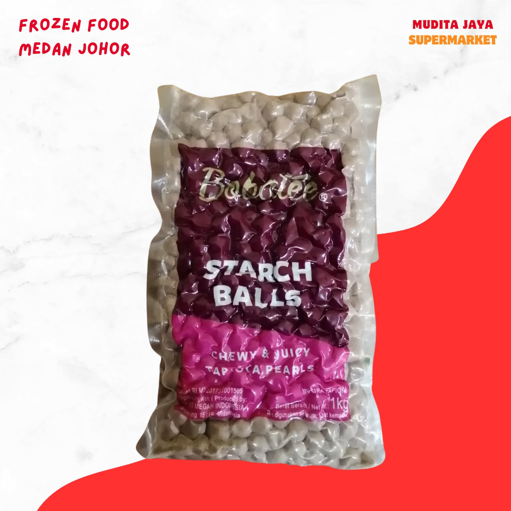 

Boba Bobatee Tapioca Pearl, 1kg Bubble tea tapioka buble
