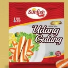 

sunfish olahan ikan bentuk udang gulung