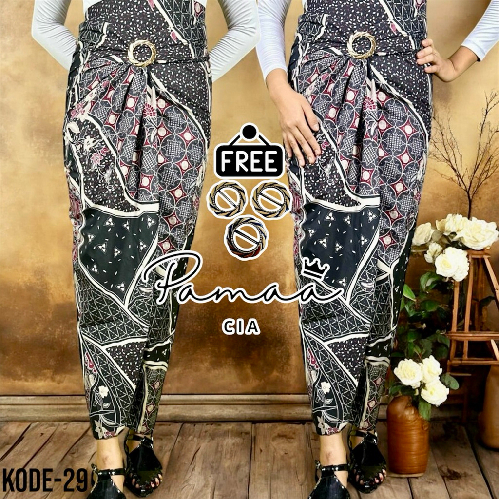 rok lilit serut motif batik moderen kondangan tunanggan nikhaan wisuda kegereja formal non formal pa