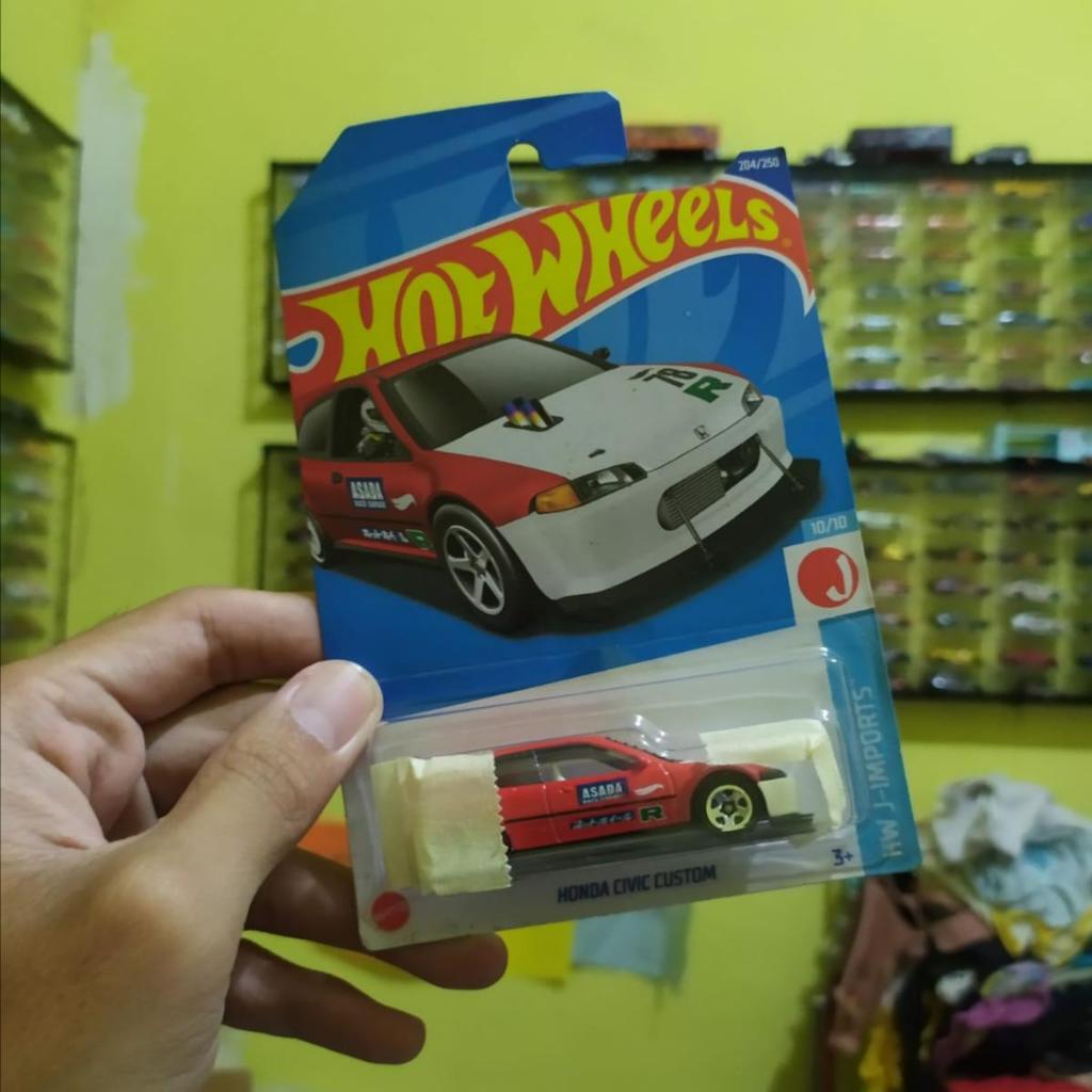 hot wheels langka honda civic custom Merah setara super treasure hunt
