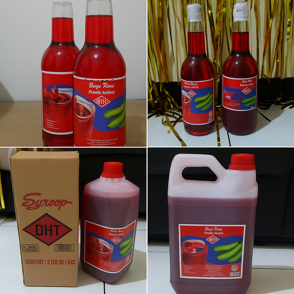 Sirup Dht Pisang Ambon (Sirup Legend Aseli Makassar) Isi 2 Liter Tbk