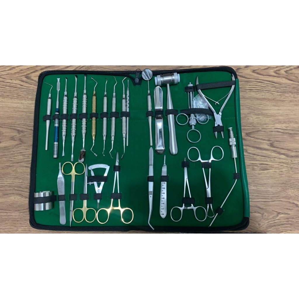 HIGH QUALITY SET DASAR INSTRUMEN BEDAH & DIAGNOSTIK DENTAL 26 BUAH - Essential Kit Alat Kedokteran G