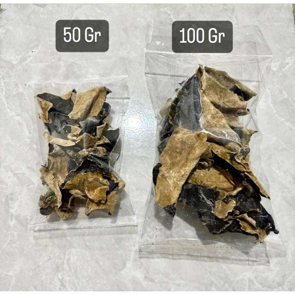 

50 Gram JAMUR KUPING Hitam kering Premium | Bokni Hitam