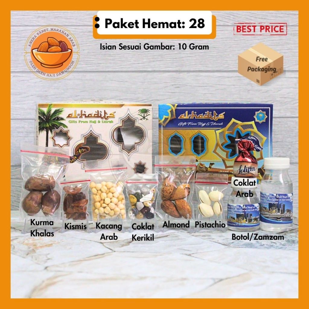 

Paket Oleh Oleh Haji dan Umroh Lengkap isi 10gr