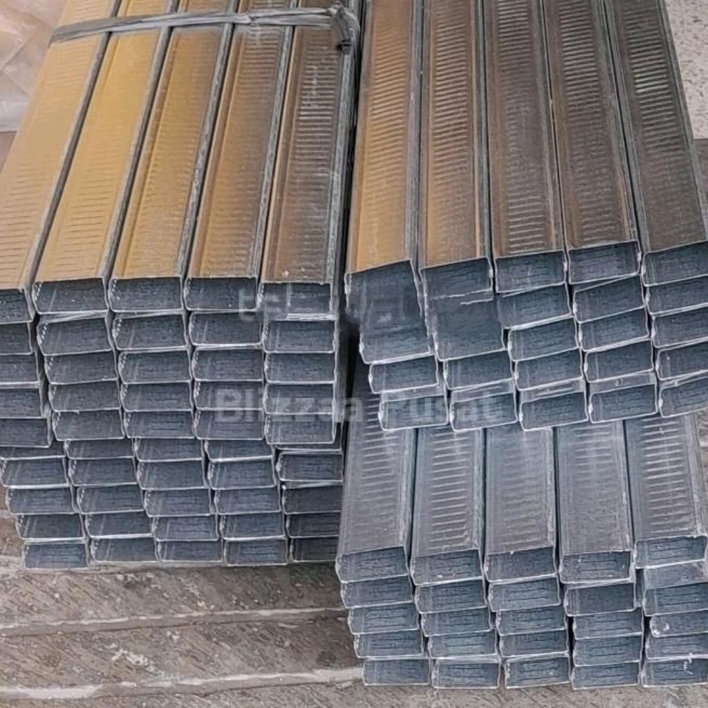 Hollow 2x4 Alum Profil / Besi Holo 2x4 Galvalum 4mtr / Holo Gypsum 4M Holo 2x4 Galvalum