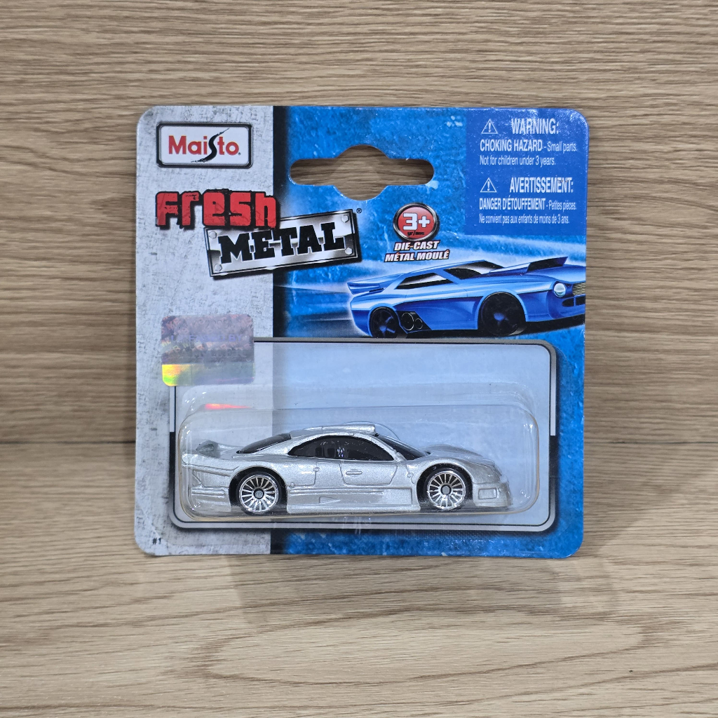 Maisto Fresh Metal Mercedes Benz CLK GTR Silver Super Rare Langka Collector