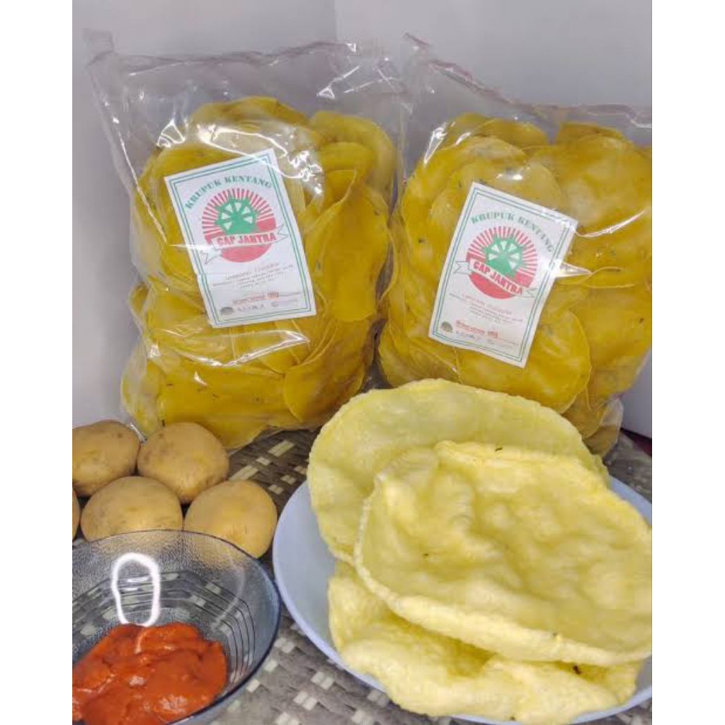 

Kerupuk kentang citarasa full / Opak kentang