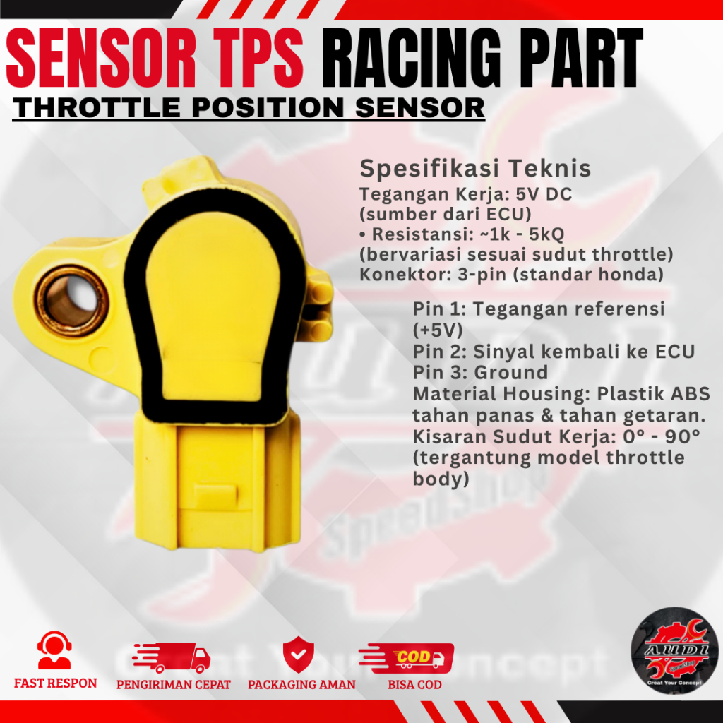 Sensor TPS VIETNAMPARTS VARIO 125 VARIO 150 SENSOR TPS BEAT FI / Sensor TPS Beat FI TPS Racing