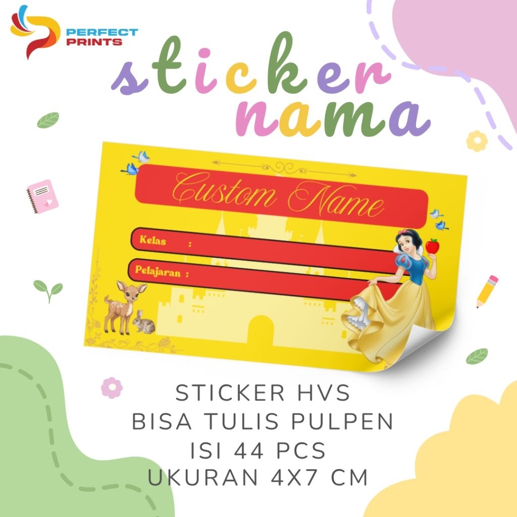 

Sticker Buku Anak / Label Nama Anak / Sticker Buku Pelajaran Anak / Sticker Buku Nama Sekolah / Label Buku Pejaran Sekolah