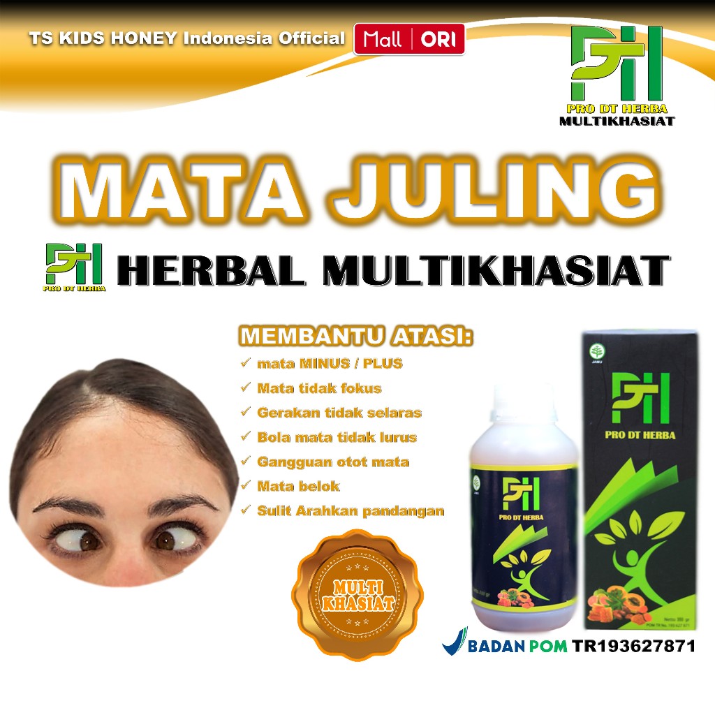 PRO DT HERBA 350g Obat Herbal Mata Katarak Glaukoma Rabun Juling Plus Minus Cembung Tanpa Operasi