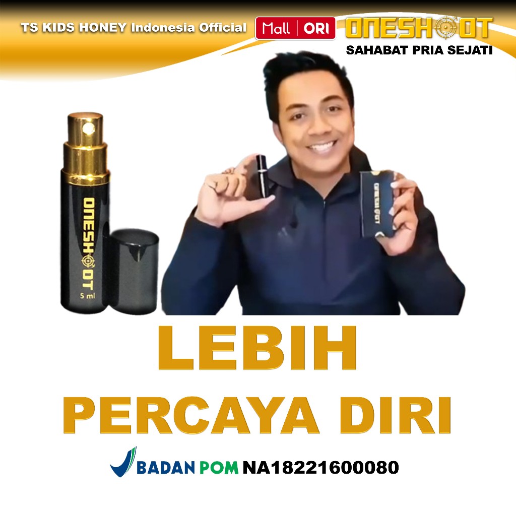 ONESHOOT Spray 5ml Obat Alami Sekali Kuat Herbal Tahan Lama Pria Oles Smprot Tanpa Kebas Ampuh