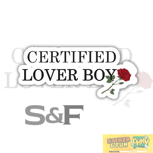 

Stiker Sticker Vinyl Laminasi CERTIFIED LOVER BOY