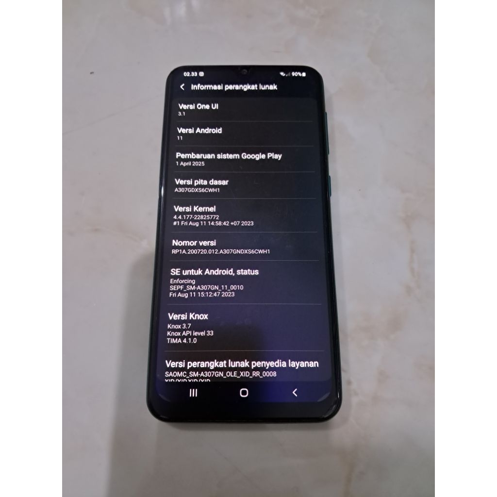 HP Samsung A30s Second Bekas