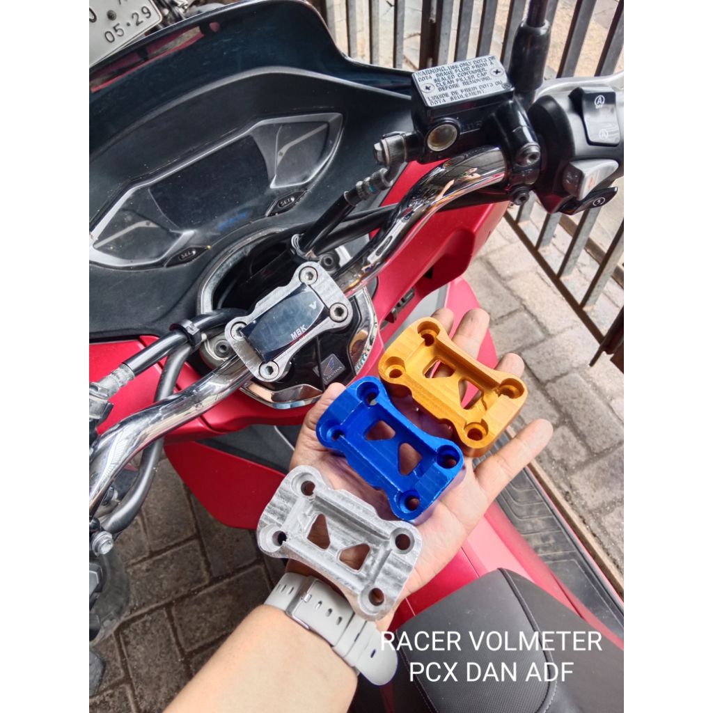 Raiser stang stir pcx model volmeter/ dudukan tutup setir honda pcx dan ADF