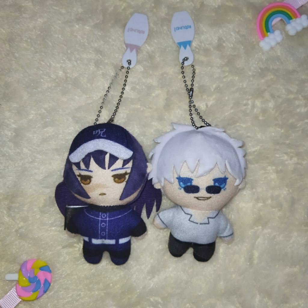 (SET OF 2) Nuigurumi Mascot Round1 Gojo Satoru / Utahime Iori Gojohime Jujutsu Kaisen JJK Plush Keyc