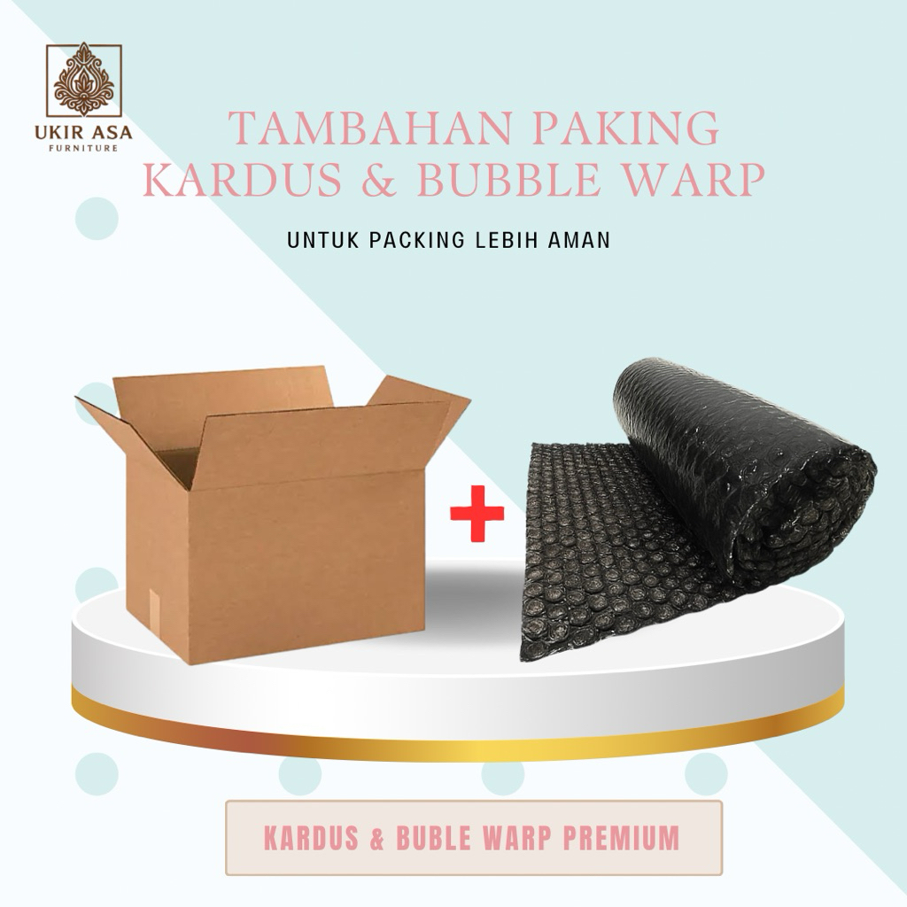 

Kardus dan Bubble Wrap untuk keamanan Pakingan