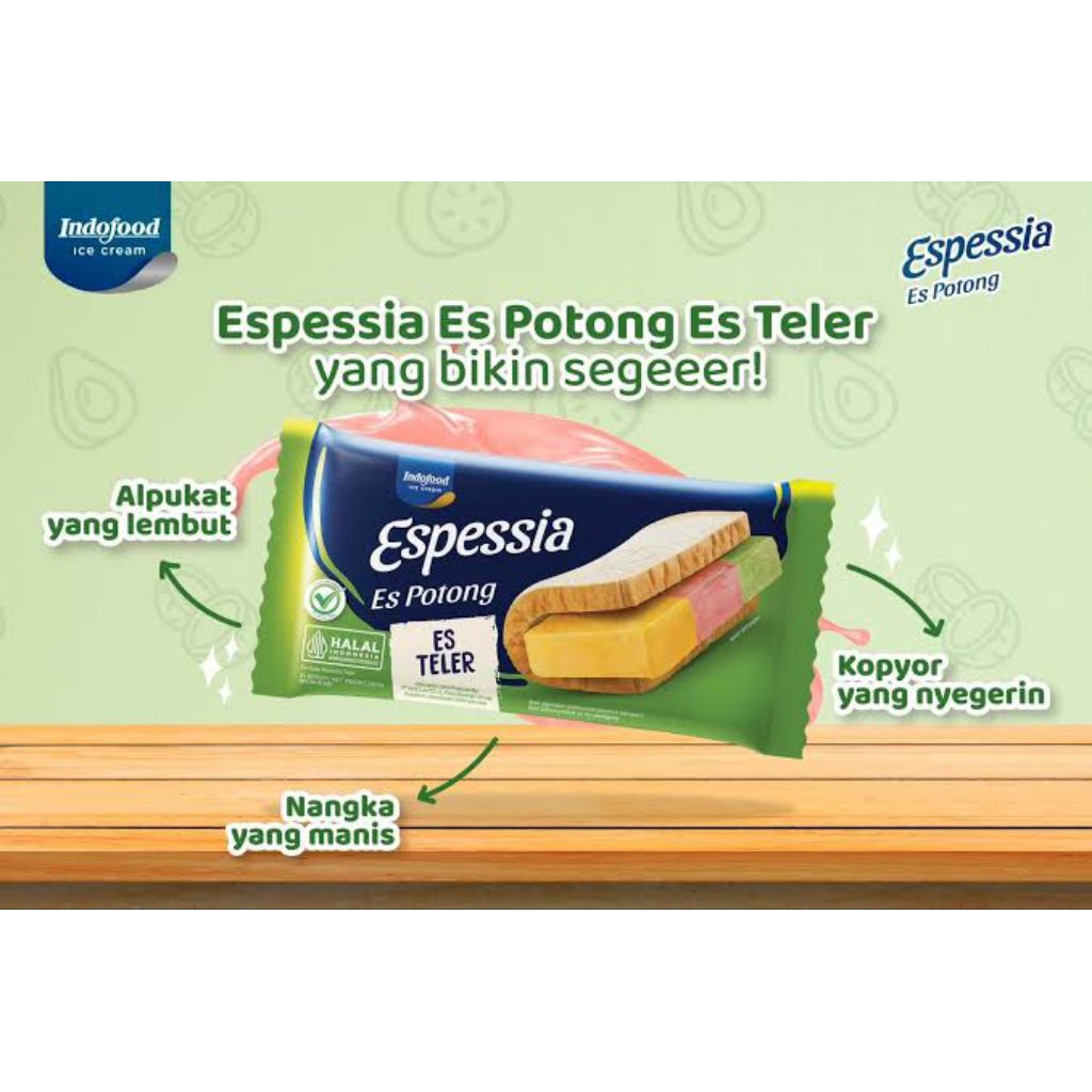 

Ice cream espessia es potong rasa es teler