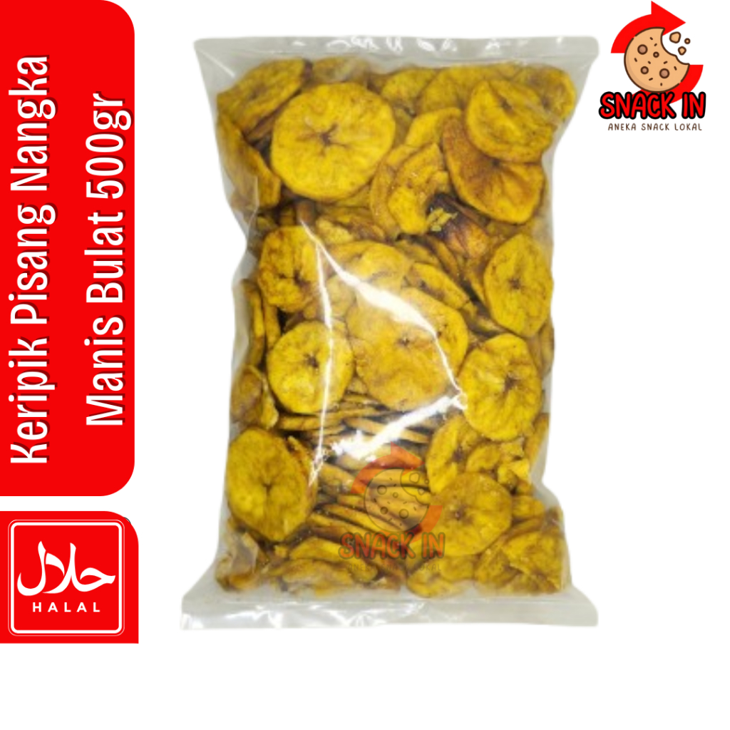 

500 Gram Keripik Pisang Manis Aroma Nangka Bulat