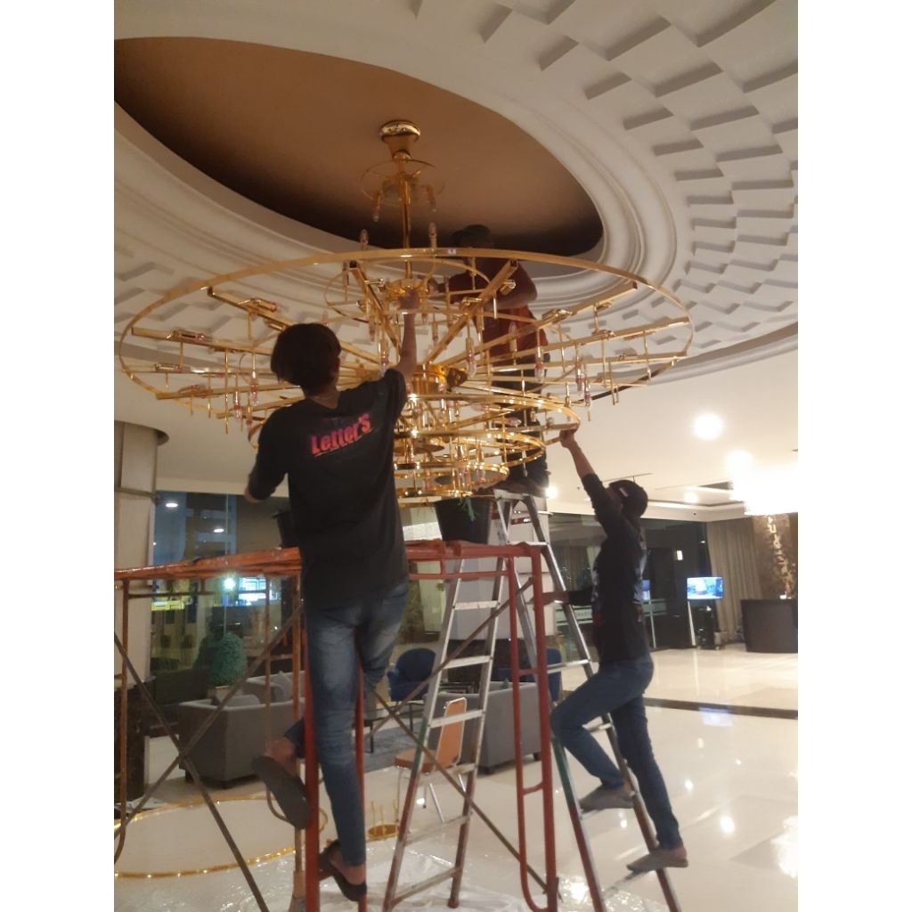 JASA PASANG LAMPU HIAS GANTUNG