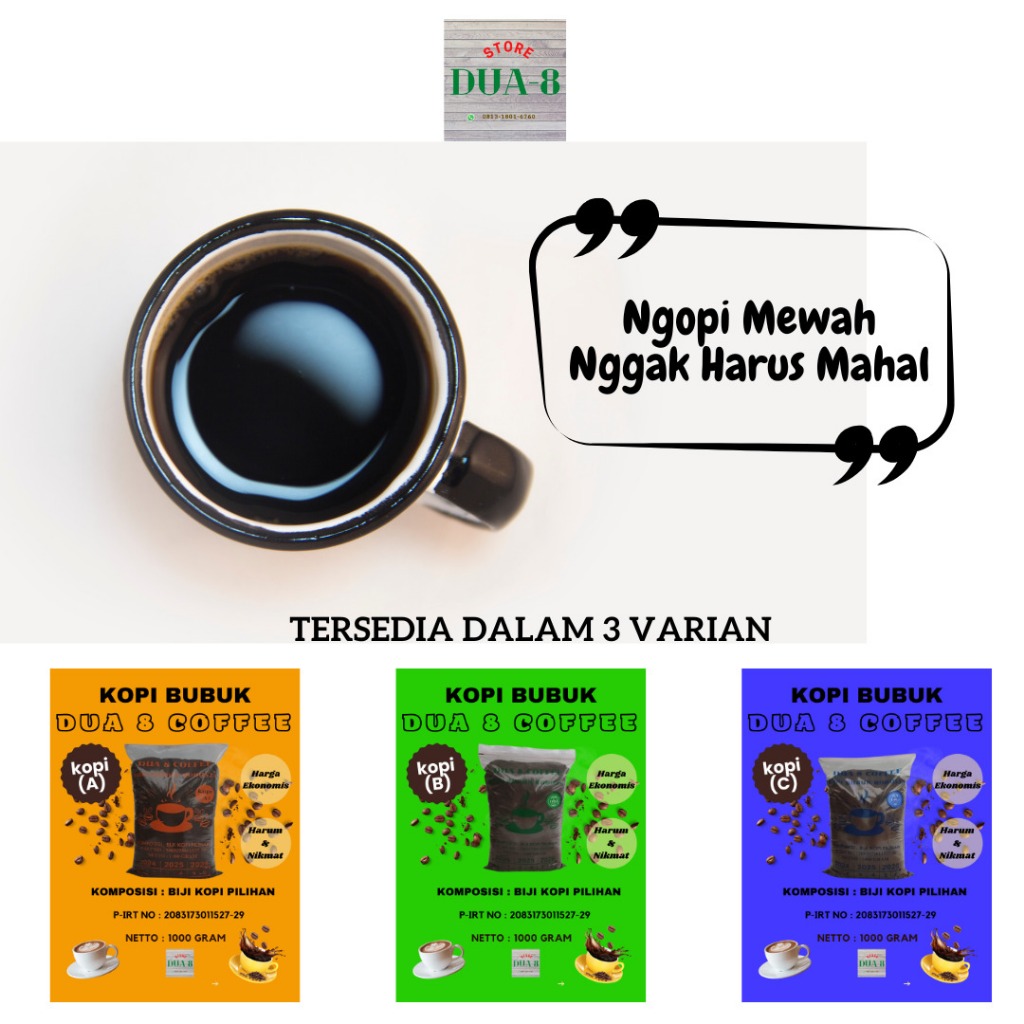 

KOPI BUBUK ROBUSTA 28 - 1 KG - EKONOMIS HARUM NIKMAT