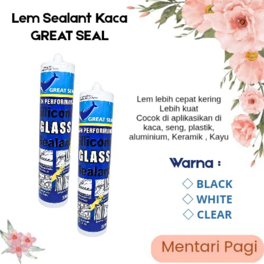 Lem Sealant Kaca Lem Aquarium Lem SILENT Botol Oso