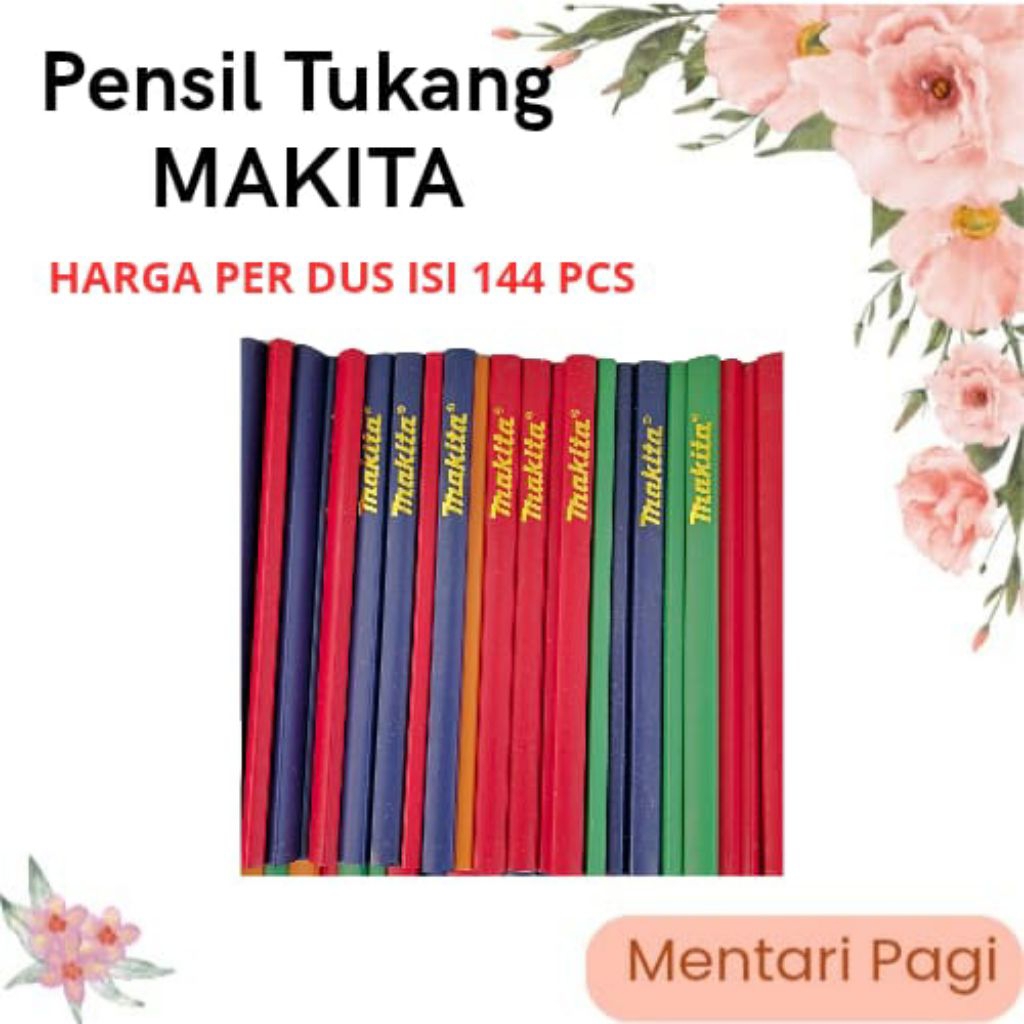 

(1 dus/144 pcs )Pensil Tukang Makita