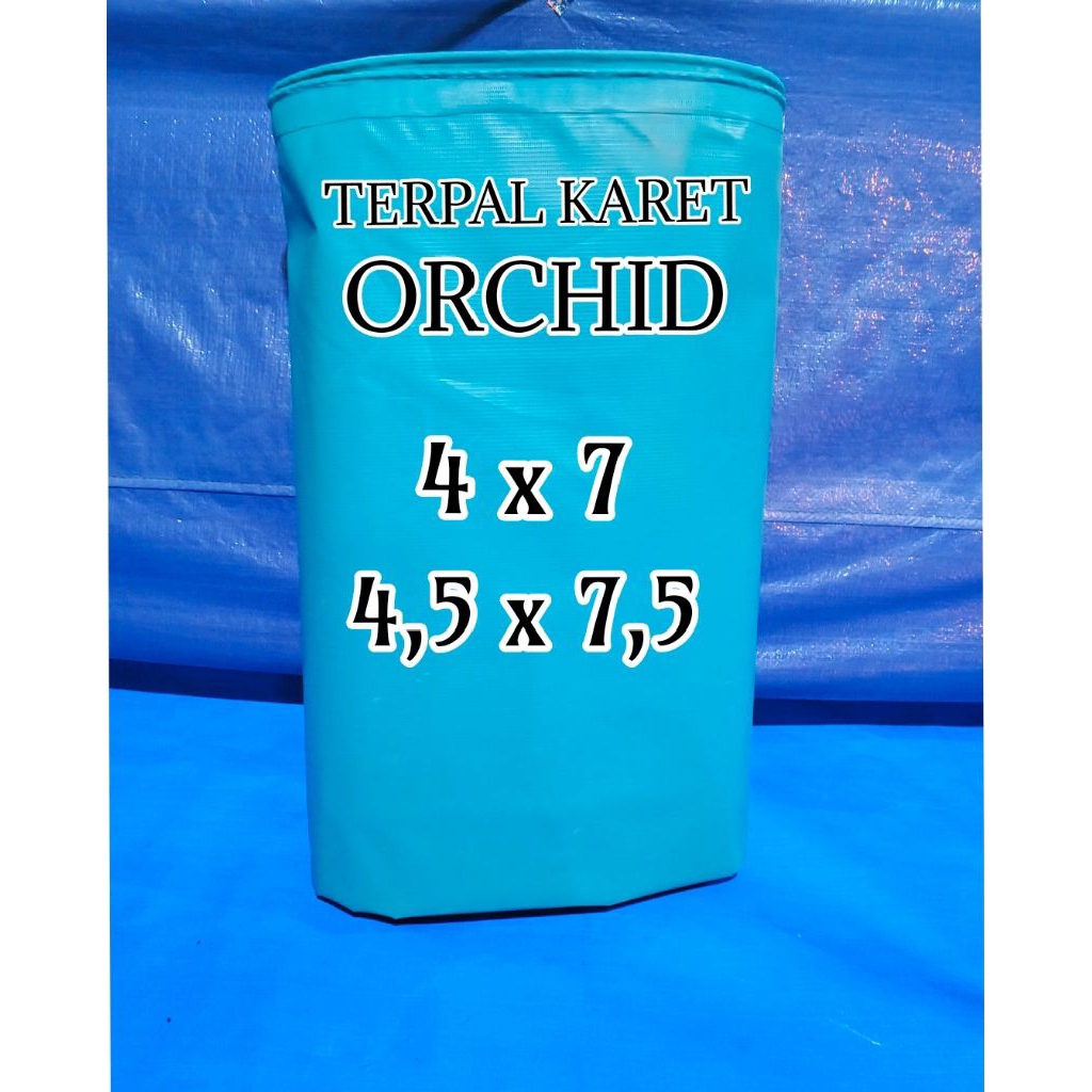 TERPAL TRUK 4 X 7 4,5 X 7,5 SEMI KARET ORCHID