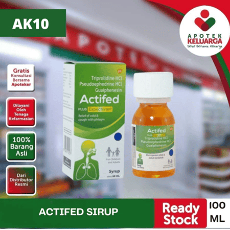 [SIAP KIRIM] ACTIFED HIJAU OBAT PILEK DAN BATUK BERDAHAK