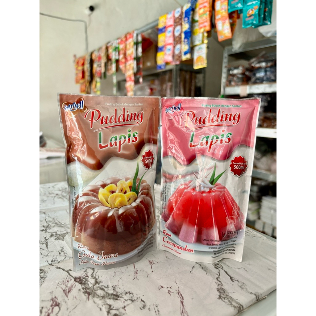 

Nutrijell Pudding Lapis 100gram Rasa Gula Jawa dan Cocopandan