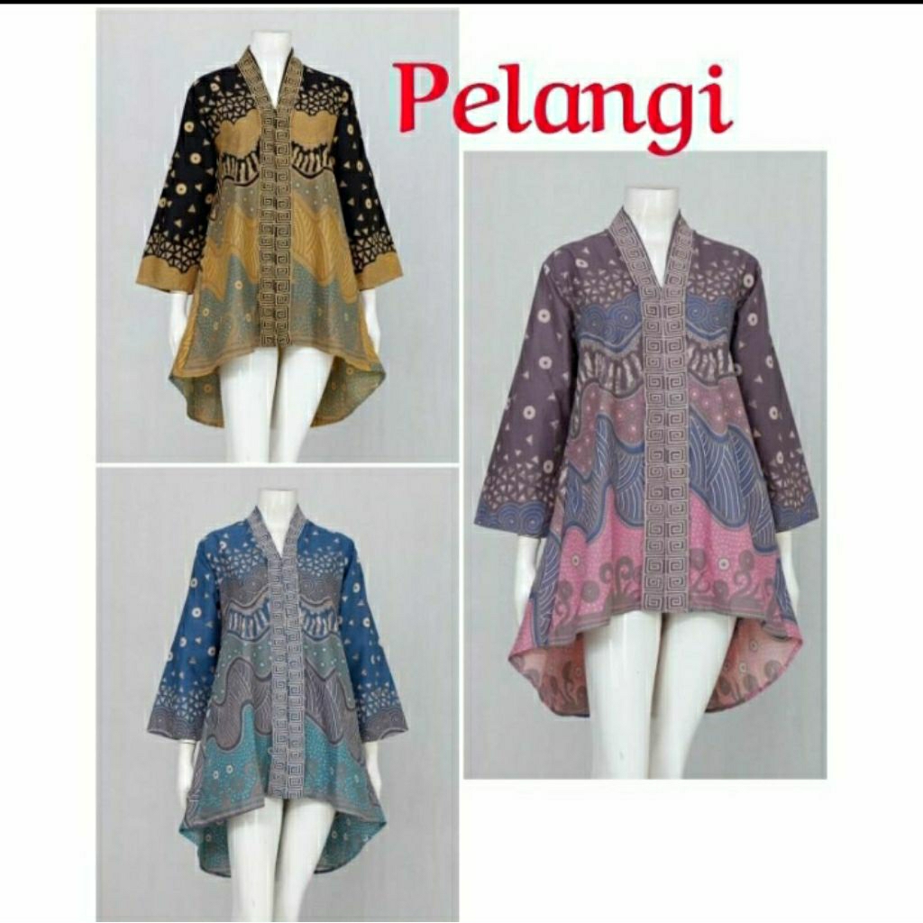 Tunik Pelangi Batik Solo Tunik Batik Wanita