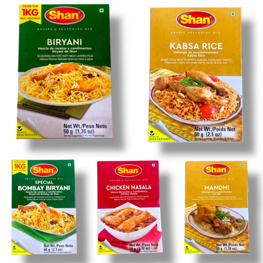 

Bumbu Instant Shan / Paket Bumbu Masakan Timur Tengah & India