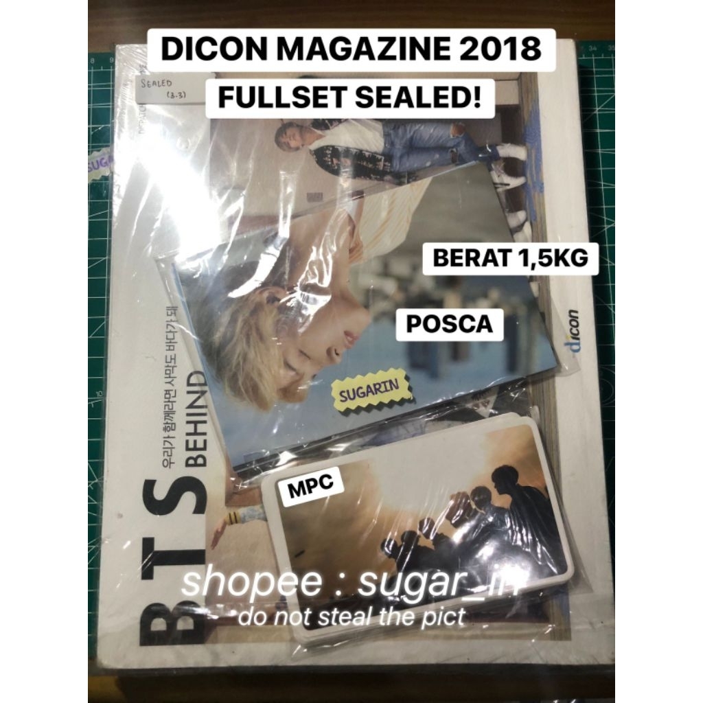 [READY STOCK] OFFICIAL BTS MAJALAH DICON 2018 FULLSET SEALED