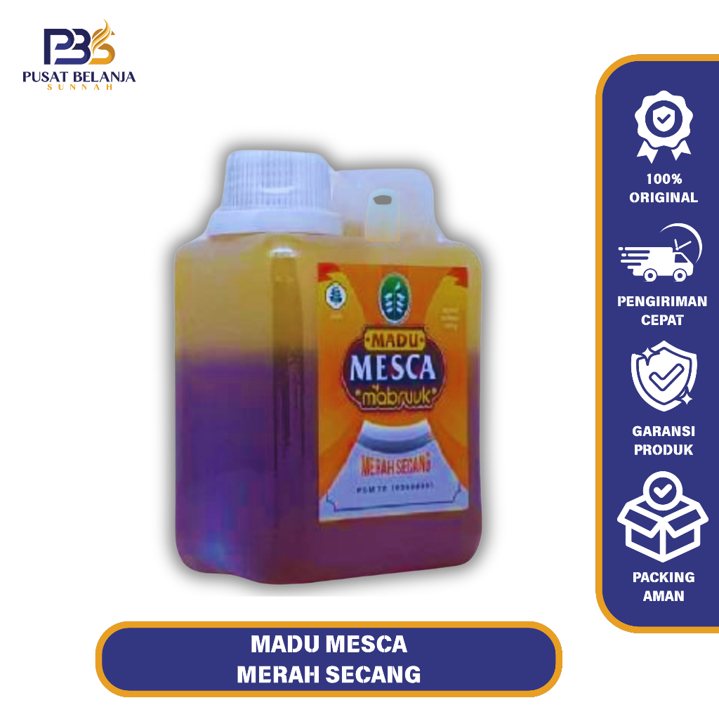 

Madu Asli Murni Mesca Merah Secang 1 KG - Meningkatkan Metabolisme, Mengobati Berbagai Macam Penyakit - Mabruuk