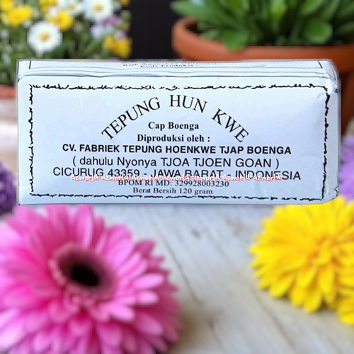 

MM1 Tepung Hun Kwe 120gr Cap Boenga Hoenkwe Tjap Bunga Tepung Kue 120 gram Powder Bubuk Hunkwe