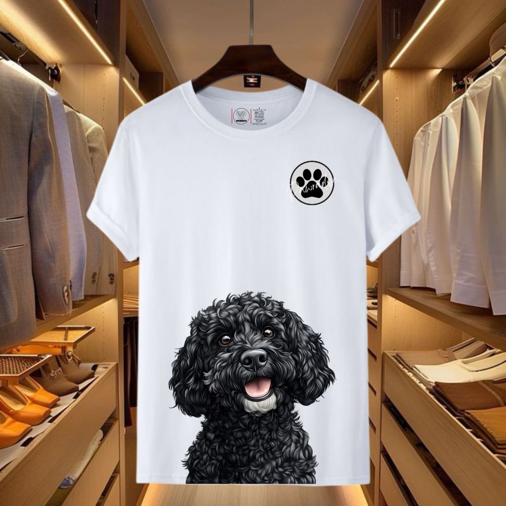 KAOS TSHIRT TOY BLACK POODLE -POODLE HITAM PREMIUM QUALITY