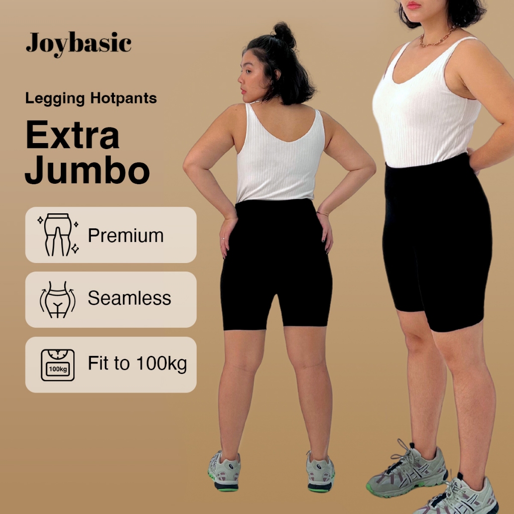 Joybasic Women's Short Bigsize Legging Pendek Jumbo