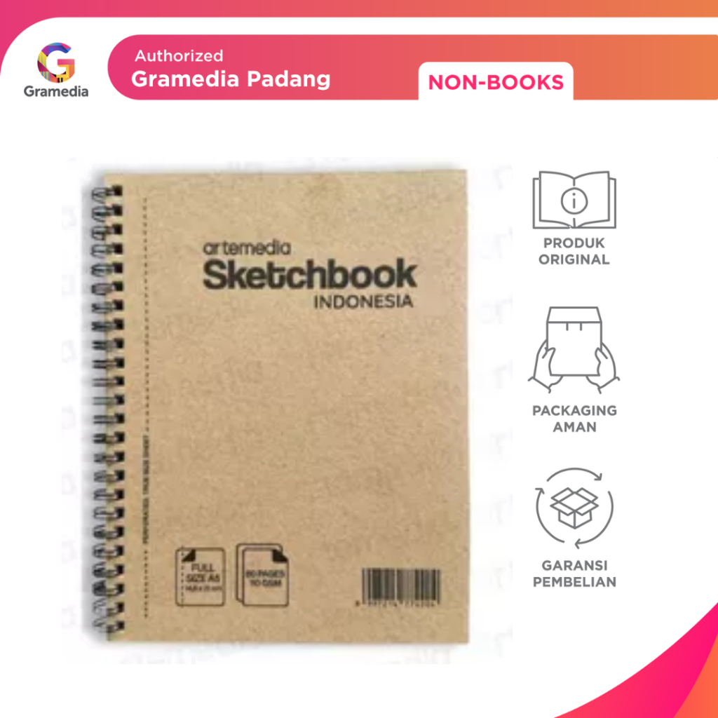 

Gramedia Padang - Artemedia Sketchbook A5 80 Halaman 110 Gsm Buku Sketsa