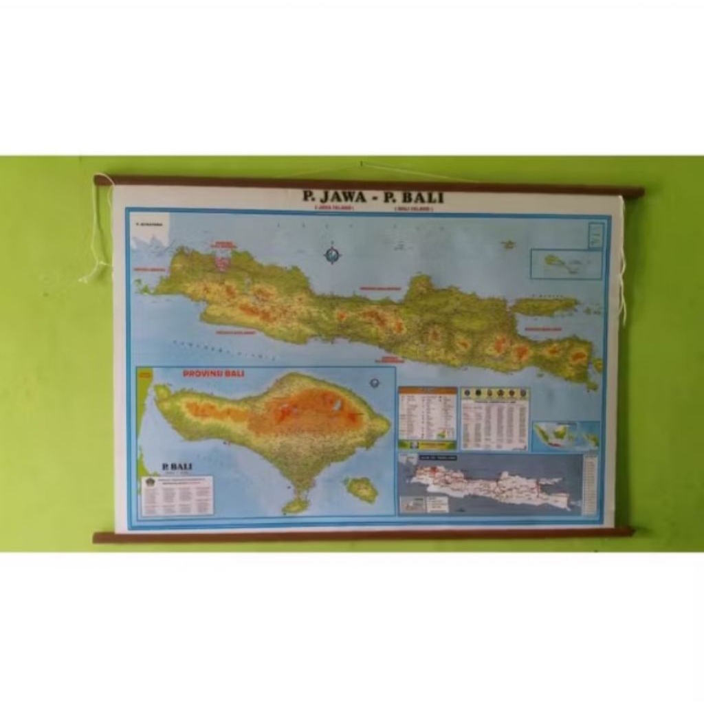 

Peta Bingkai Pulau Jawa dan Pulau Bali (Kecil)