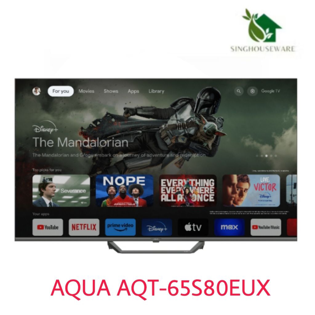 Aqua TV QLED 65" (Google TV) AQT-65S80EUX