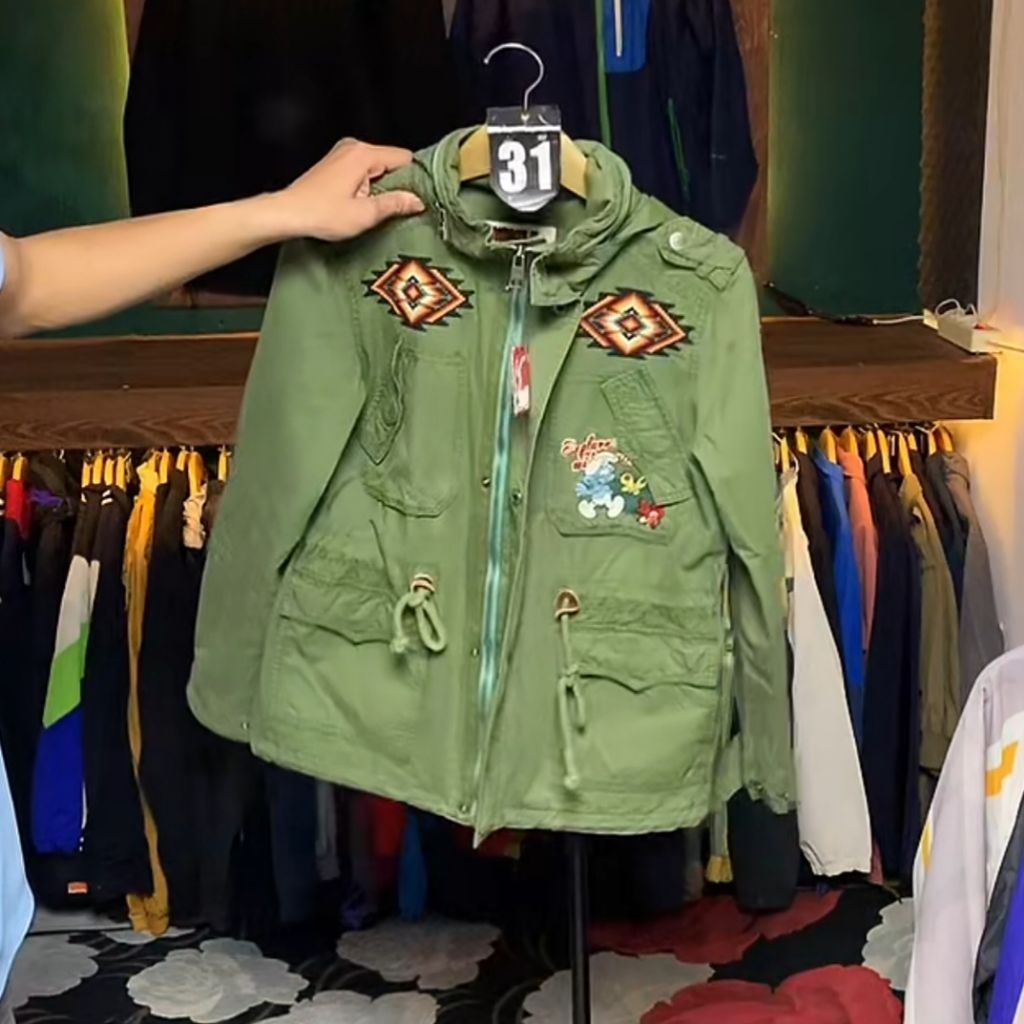 field jacket m65 fashion by WHOLE HAUSS X SMURF original