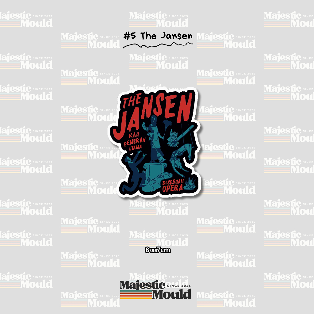 

#5The Jansen– Stiker Band Vinyl Glossy | Tahan Air & Luntur (Laptop/Helm/Tumbler/dan media lainnya)