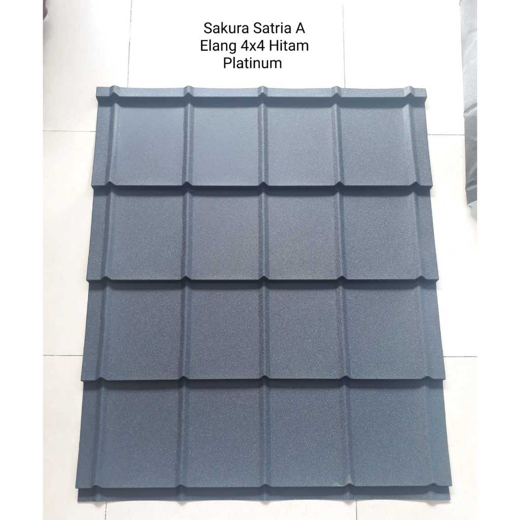 Genteng Metal Minimalis SAKURA SATRIA ELANG HITAM PLATINUM / HITAM DOFF