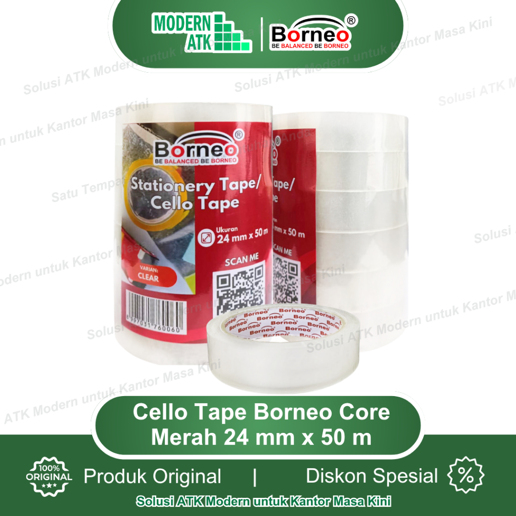 

Borneo Cello Tape / Selotip 24 mm x 50 m