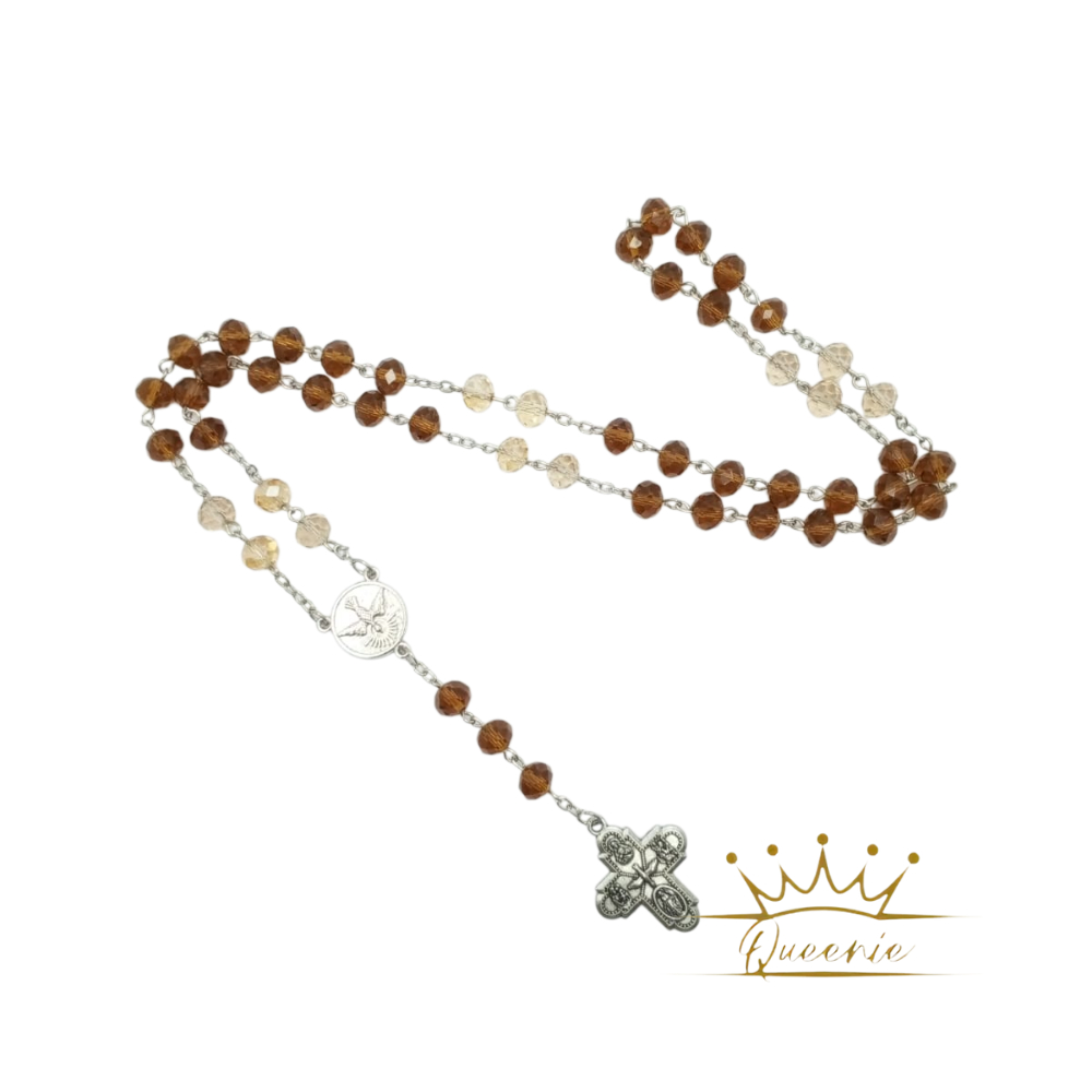 Samiafdol_ Rosario Roh Kudus Kalung Rosario Doa Katolik Paket Lembar Doa Dan Rosario Roh Kudus