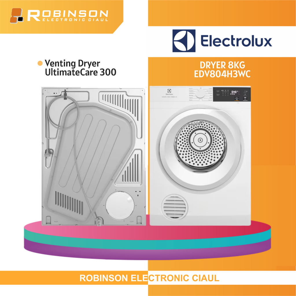 Venting dryer UltimateCare 300 Electrolux 8kg EDV804H3WC
