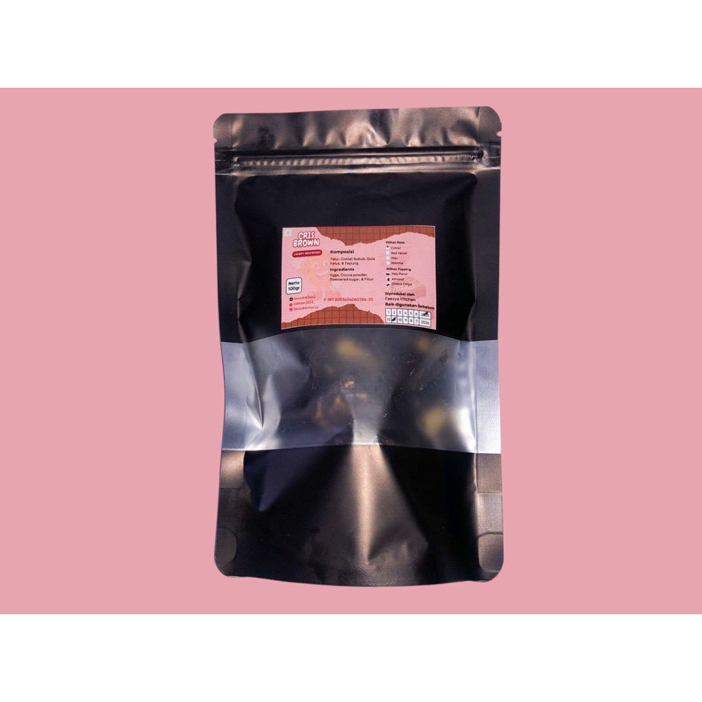 

CRISBROWN KERIPIK BROWNIES KEMASAN EKONOMIS BERBAGAI VARIAN 100 GR