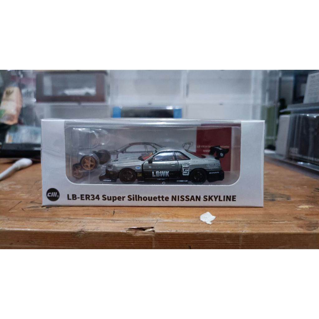 CM MODEL NISSAN SKYLINE GTR R34 LBWK CHASE