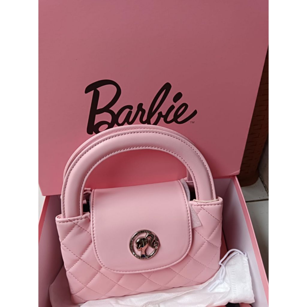 Tas Barbie Handle Pink ( Barbie Prilly Pink )