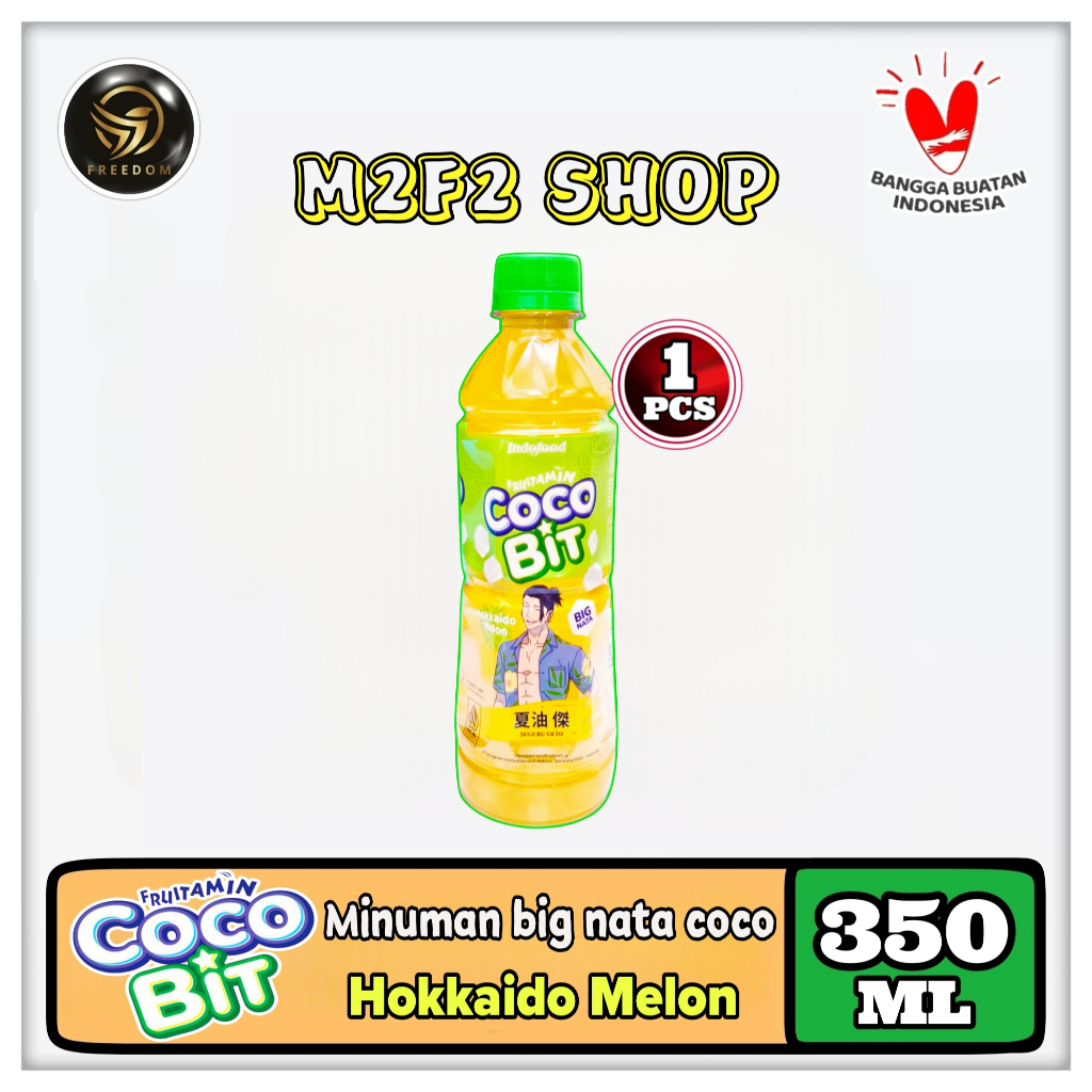 

Fruitamin Minuman Cocobit Big Nata De Coco Hokkaido Melon Botol Pet - 350 ml (Kemasan Satuan)