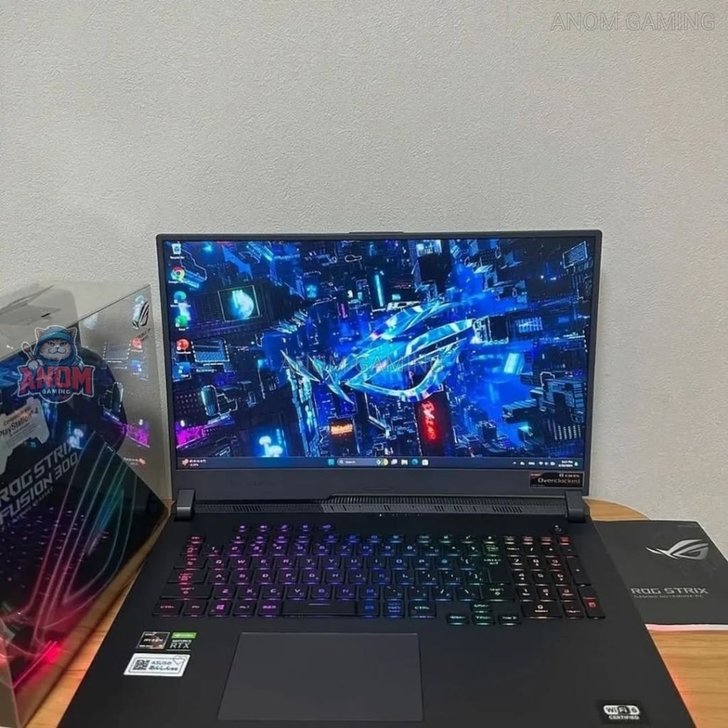 ASUS ROG STRIX G17 G713QR Ryzen 9-5900HX RTX 3070 Ram 32Gb SSD 2Tb Fullset